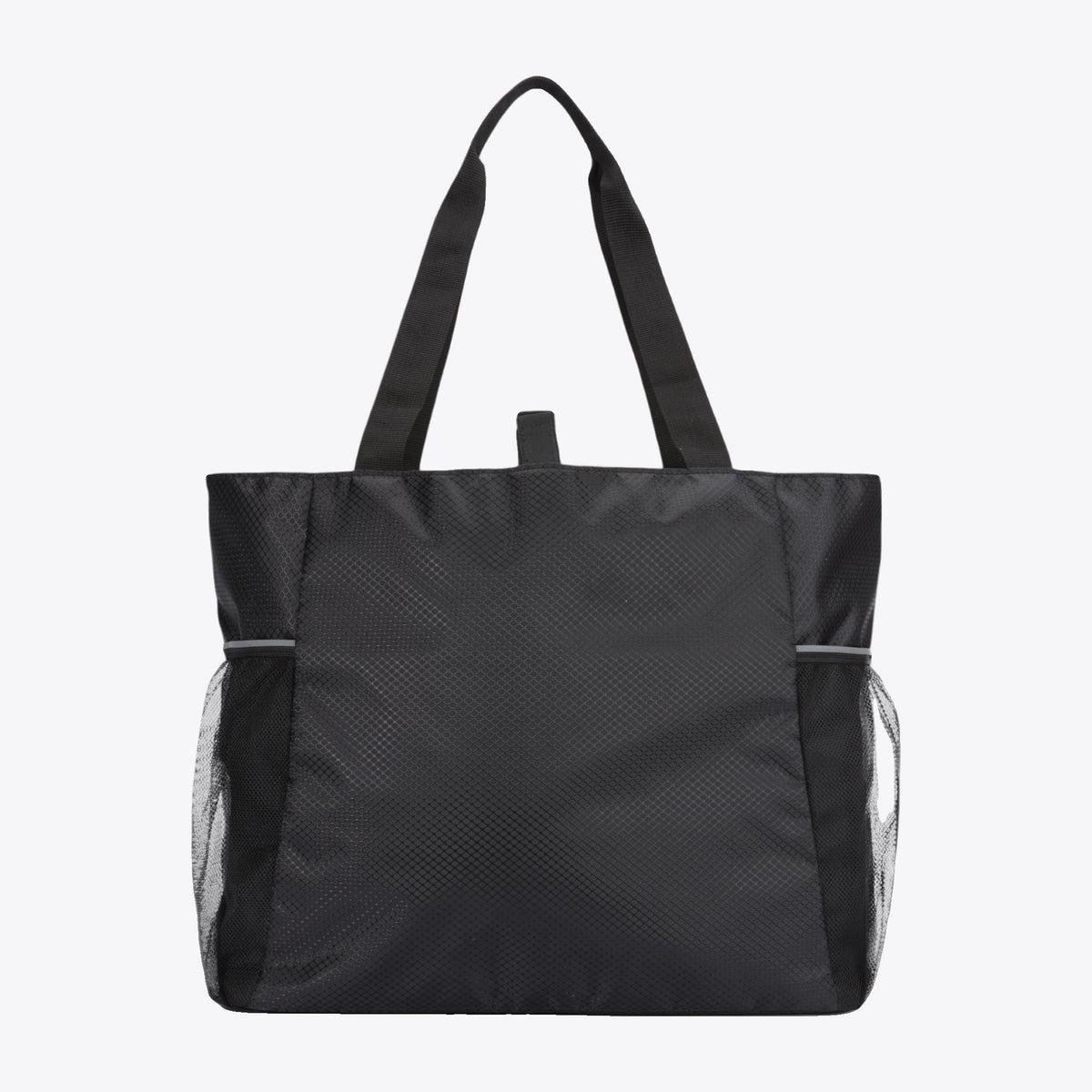 Sac de yoga noir avec doubles anses, vue arrière