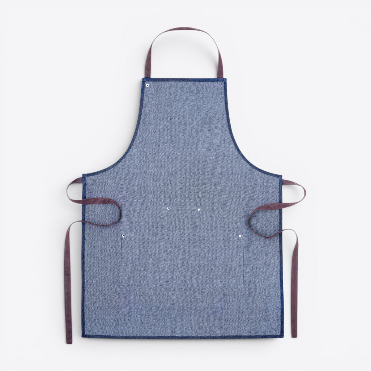 Tablier unisexe en denim bleu marine, vue arrière