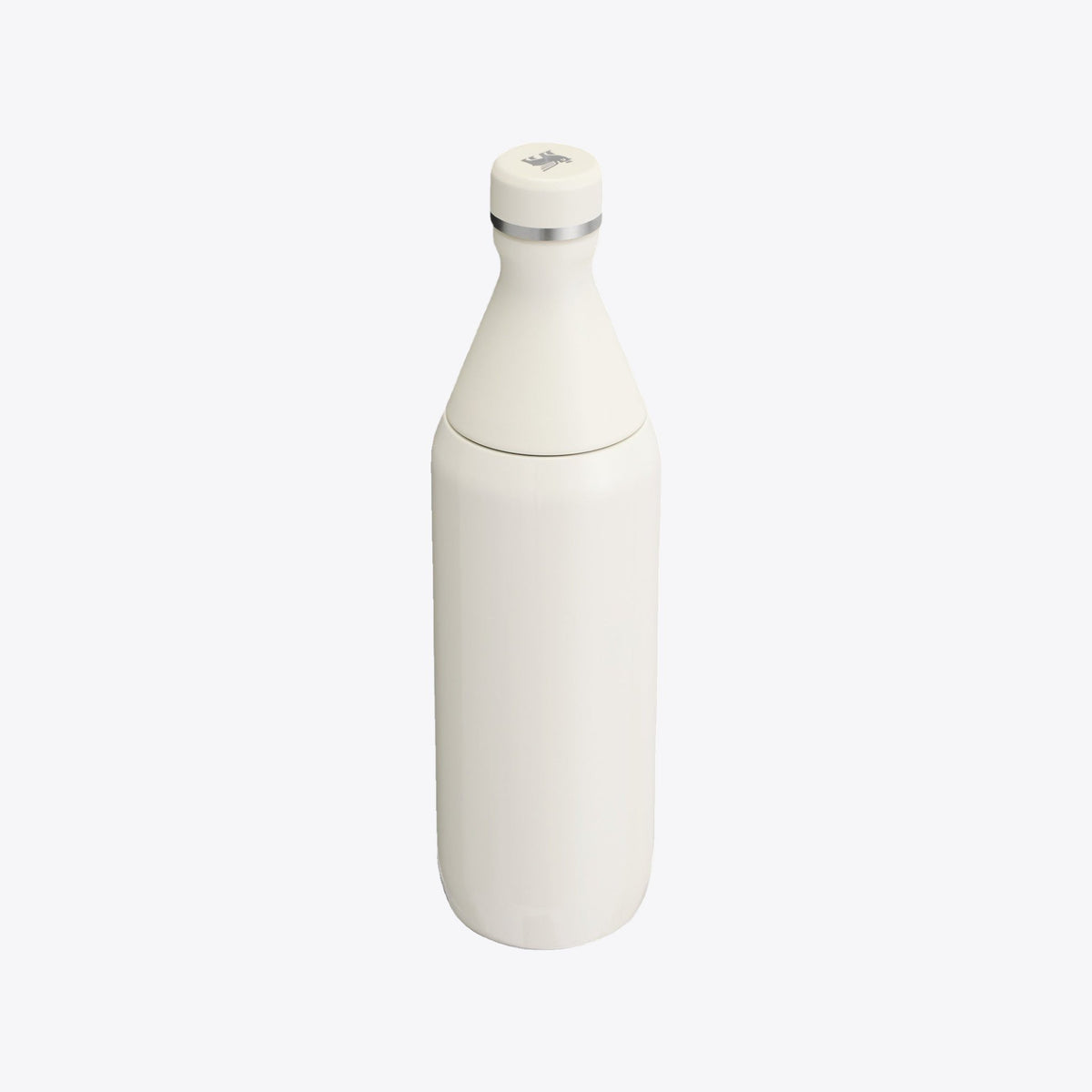Bouteille isotherme Stanley blanc cassé, vue arrière
