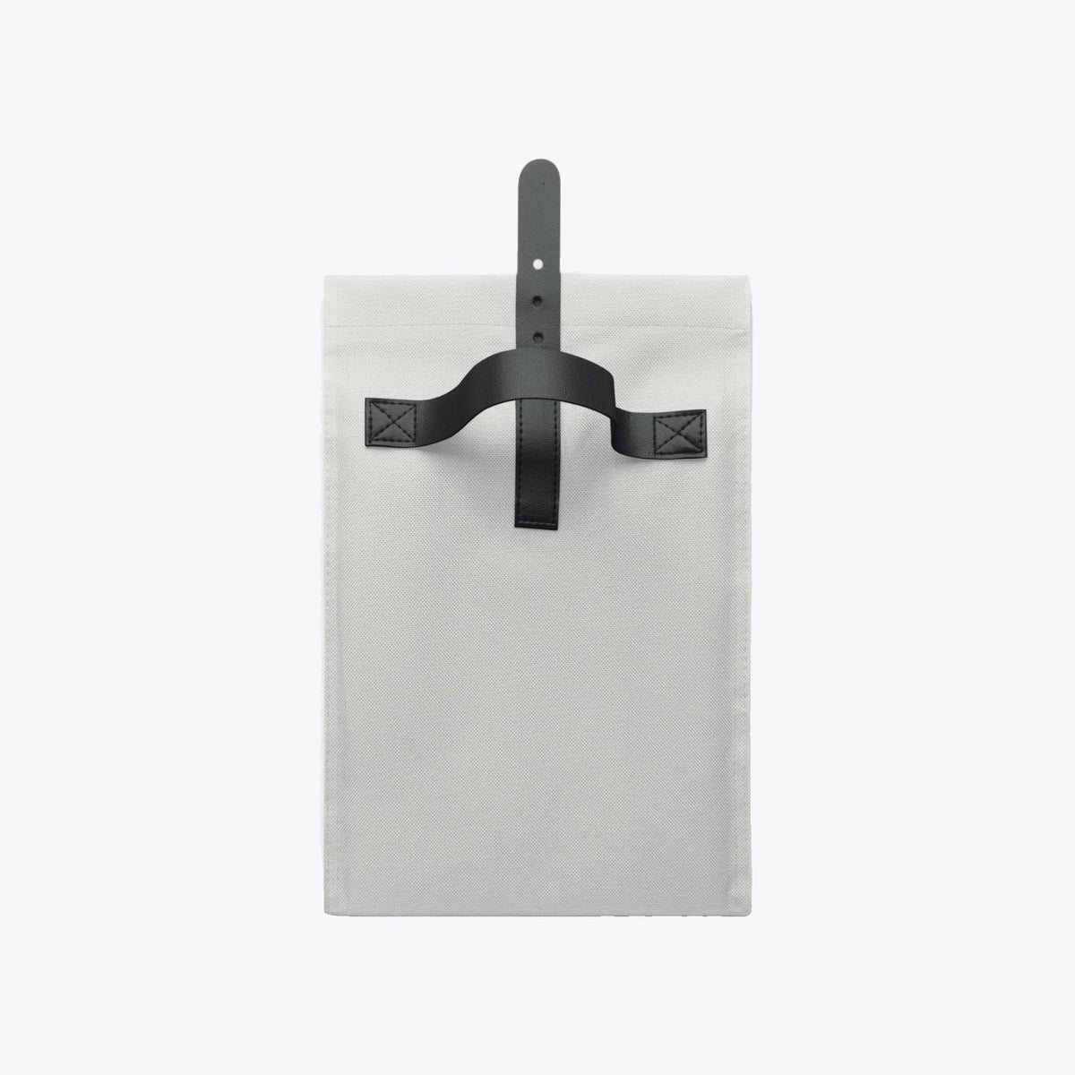 Poignée et sangle arrière du sac déjeuner isotherme blanc