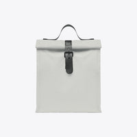 Sac déjeuner isotherme en rPET 9 L blanc fermé, vue de face