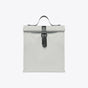 Sac déjeuner isotherme en rPET 9 L blanc fermé, vue de face - Blanc