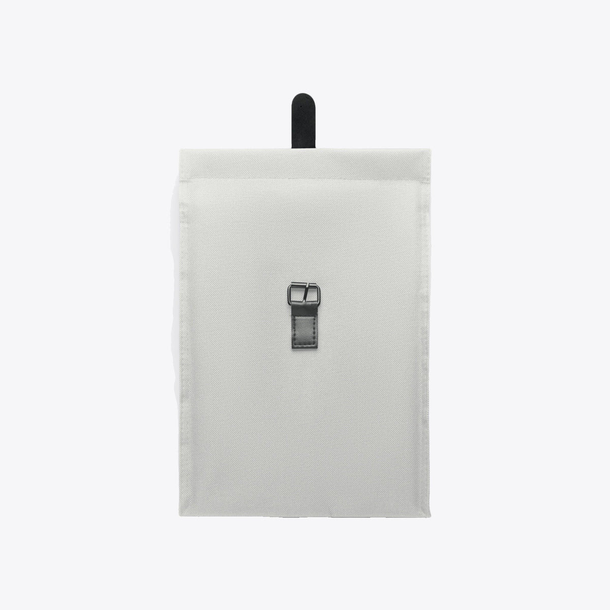 Sac déjeuner isotherme en rPET 9 L blanc, fermeture déroulée