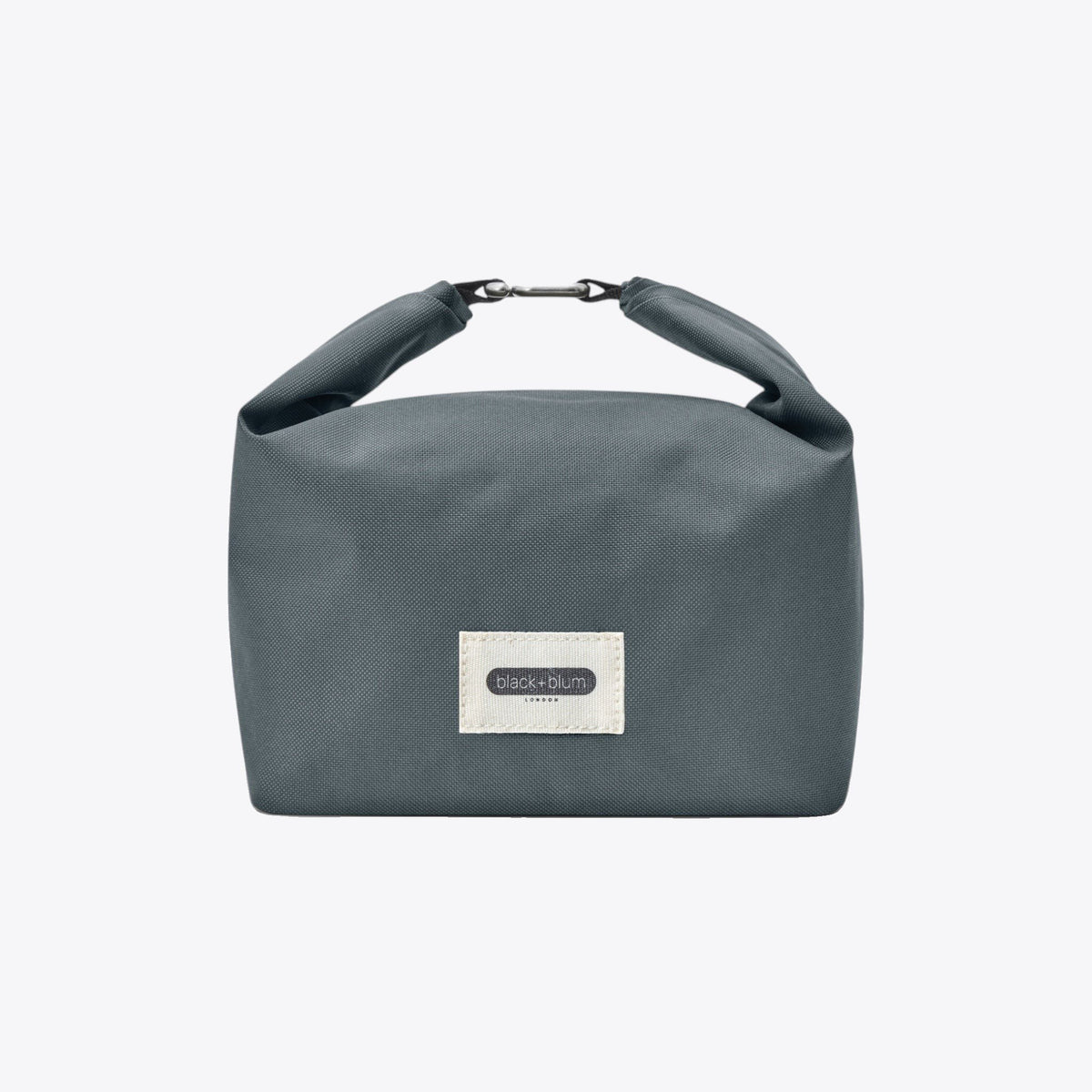 Sac déjeuner Black+Blum gris avec poignée roulée, vue de face