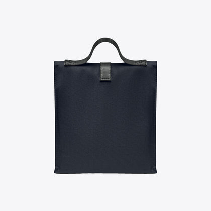 Sac déjeuner isotherme en rPET 9 L bleu marine, vue de dos