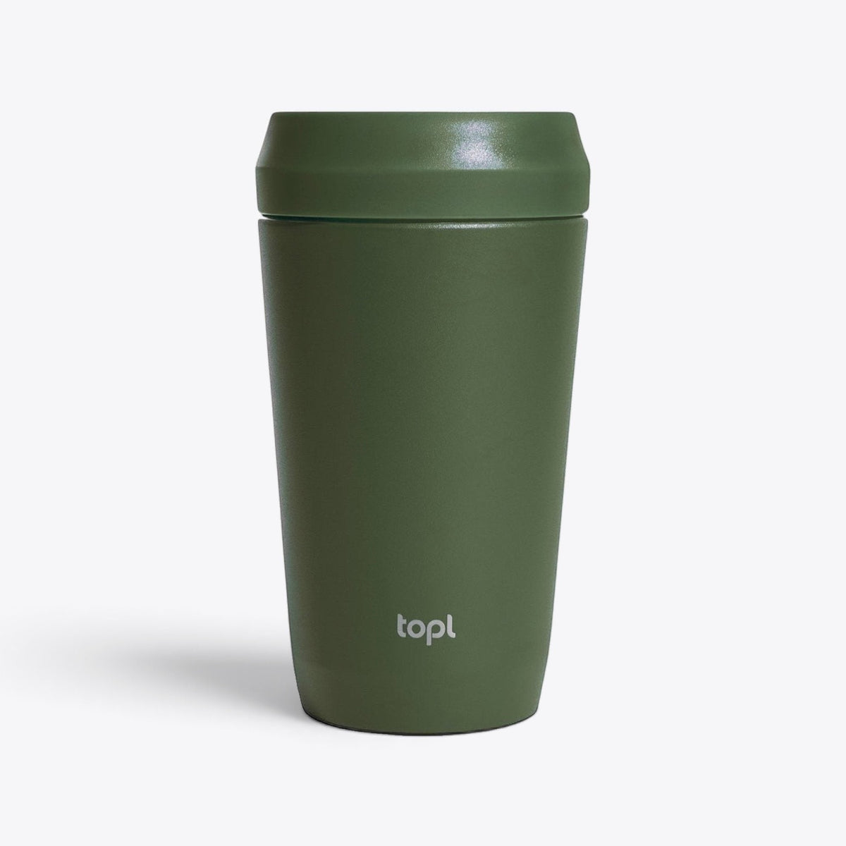 Mug isotherme Topl kaki, vue de face