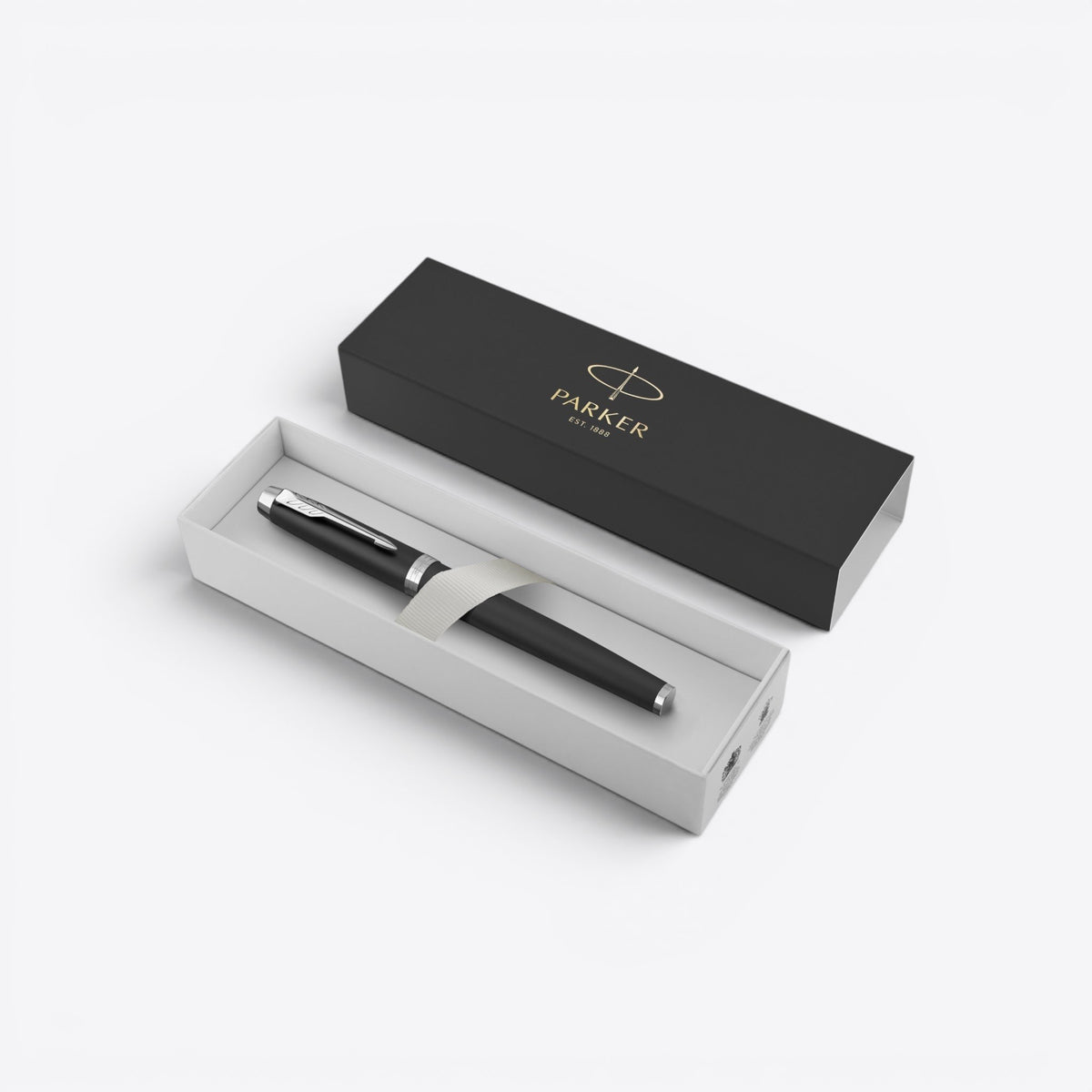 Stylo plume Parker noir présenté dans son coffret