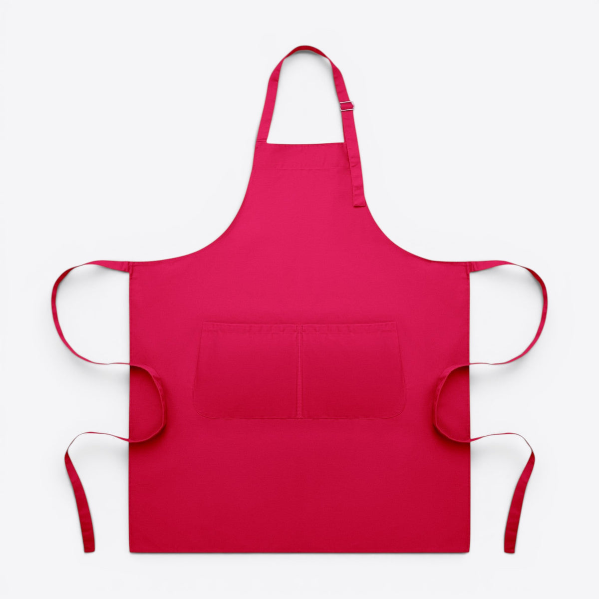 Tablier unisexe ajustable rose, vue de face