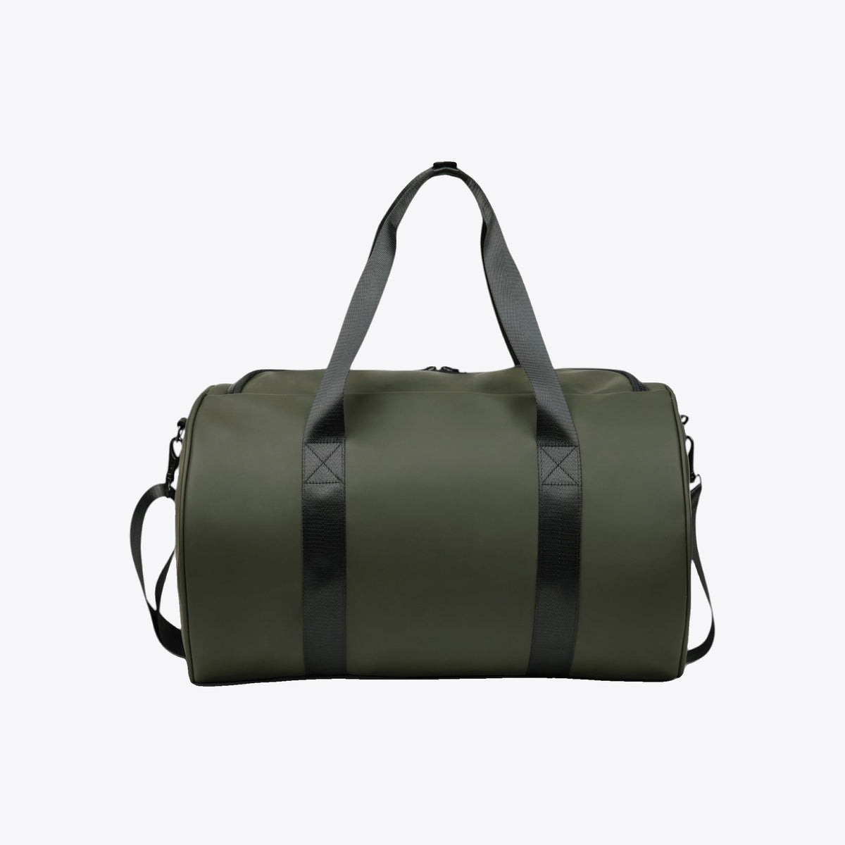 Sac de sport imperméable kaki, vue arrière